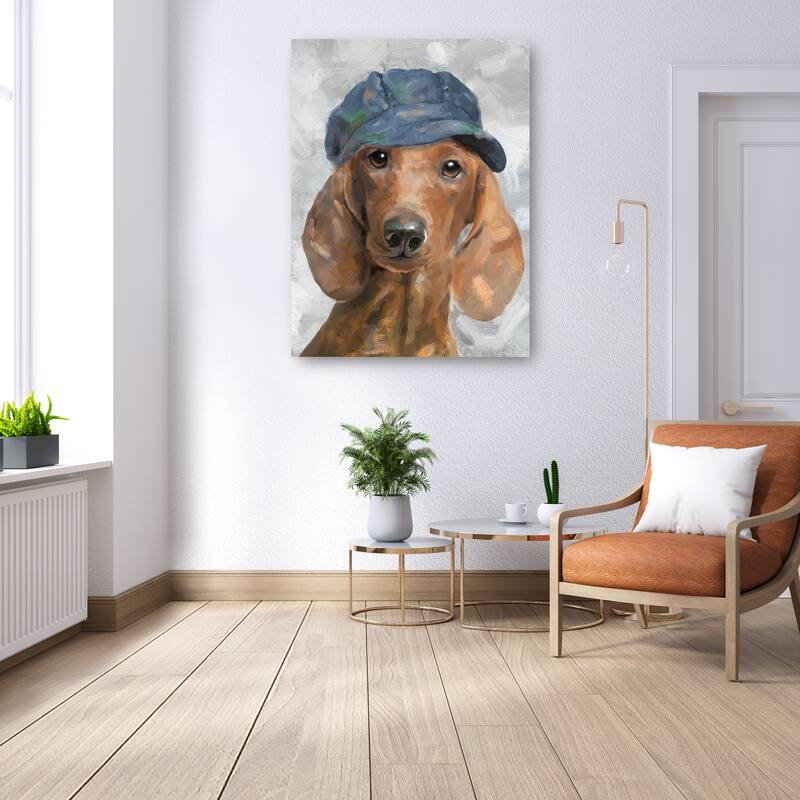 Hat Happy III By Studio Arts Canvas Art Print