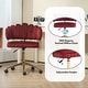 preview thumbnail 22 of 23, Velvet Modern Adjustable Office Desk Computer Swivel Chair