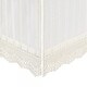 preview thumbnail 1 of 4, Off-White Lace Scallop Crib Skirt