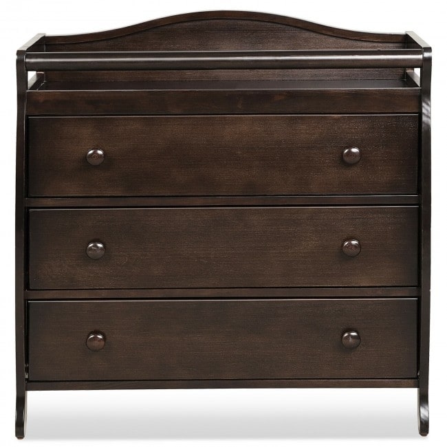 Light brown outlet changing table