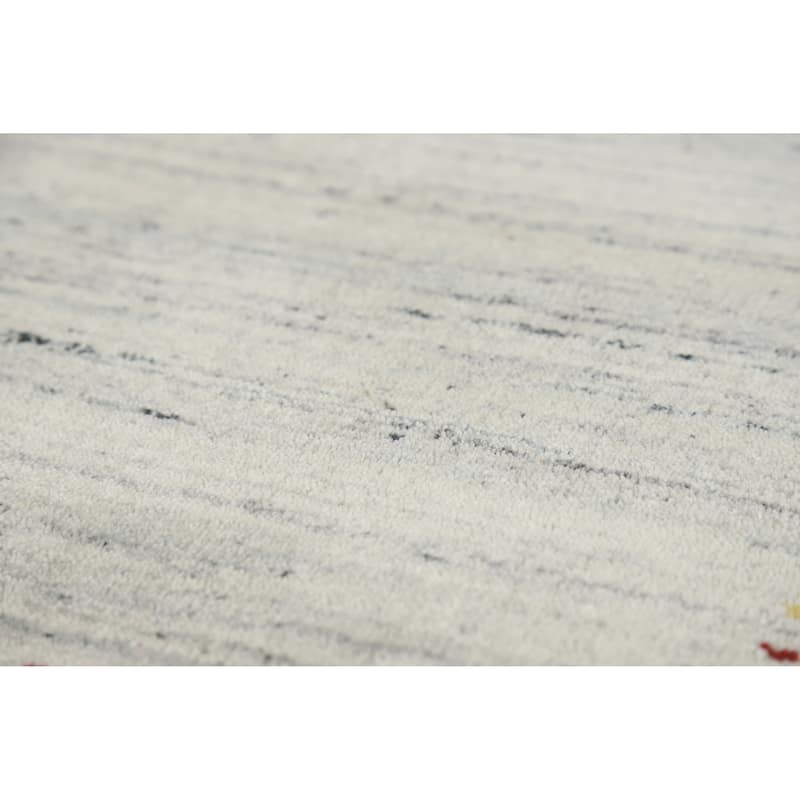 Little Animals Gabbeh Indian Rug Hand-Knotted Wool Carpet - 4'0" x 5'9"