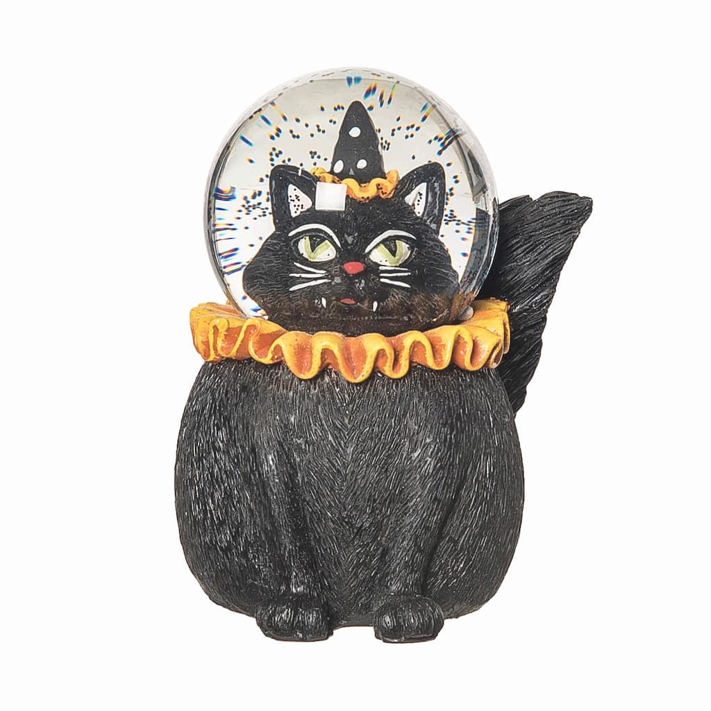 Black Cat Decorative Small Halloween Figurine 4.5"