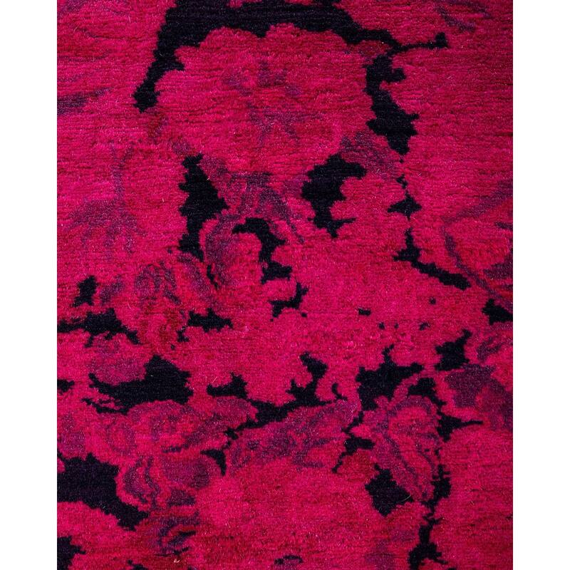 Fine Vibrance One-of-a-Kind Handmade Area Rug - Pink, 5' 10" x 9' 0" - 5' 10" x 9' 0"