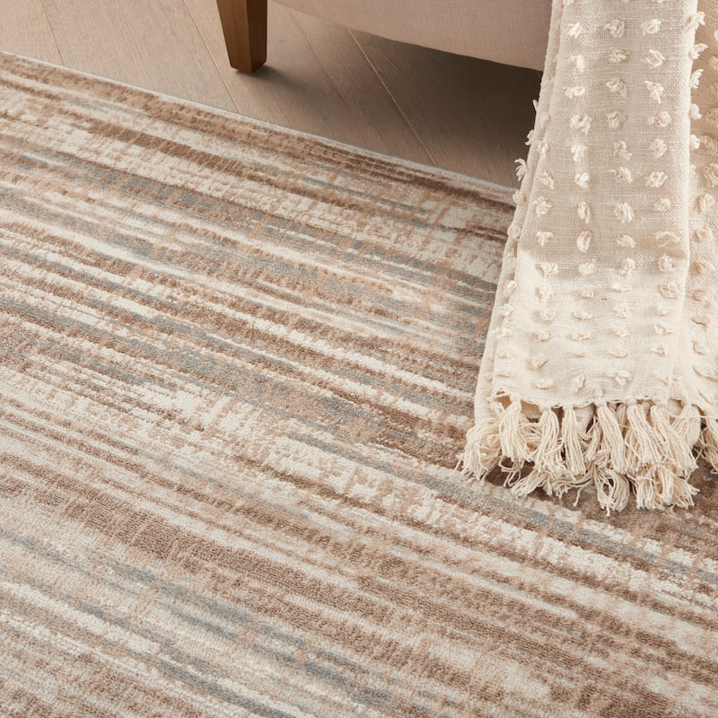 Nourison Elation Modern Abstract Stripe Area Rug