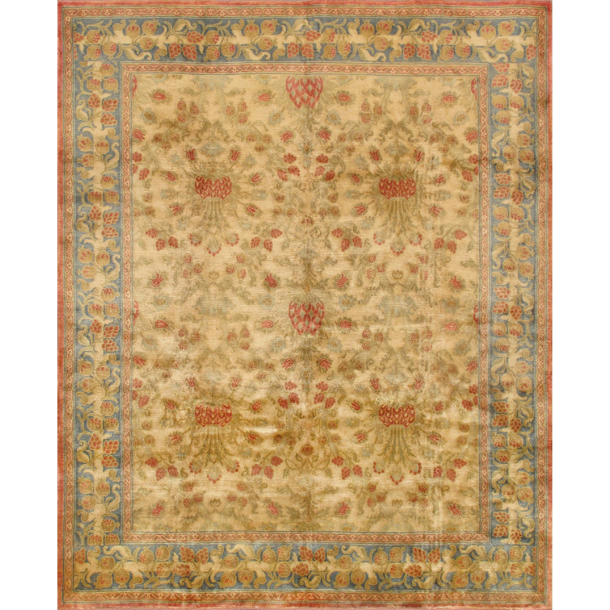 Pasargad Home Savonnerie Collection Hand Knotted Wool Area Rug 8 0 X 9 9 On Sale Overstock 31278824