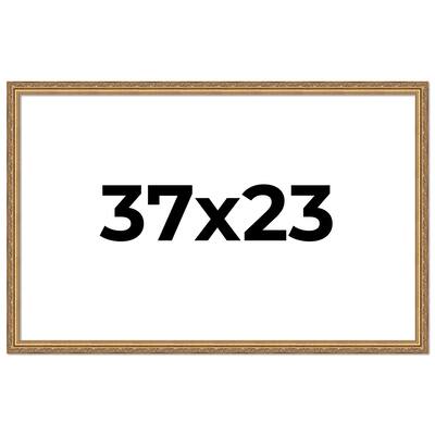 37x23 Frame Red Solid Wood Picture Frame Width 1.75 Inches | Interior Frame Depth 1 13/16 Inches