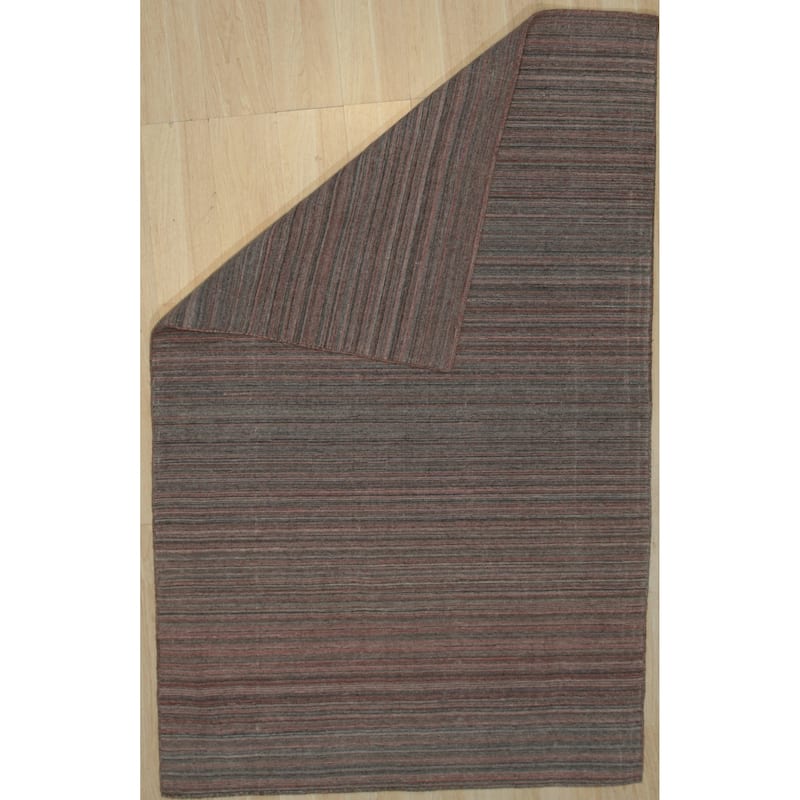 Navy Contemporary Stripe Reversible Striped flatweave Area Rug - Elegant and Timeless Design - 5' x 8'