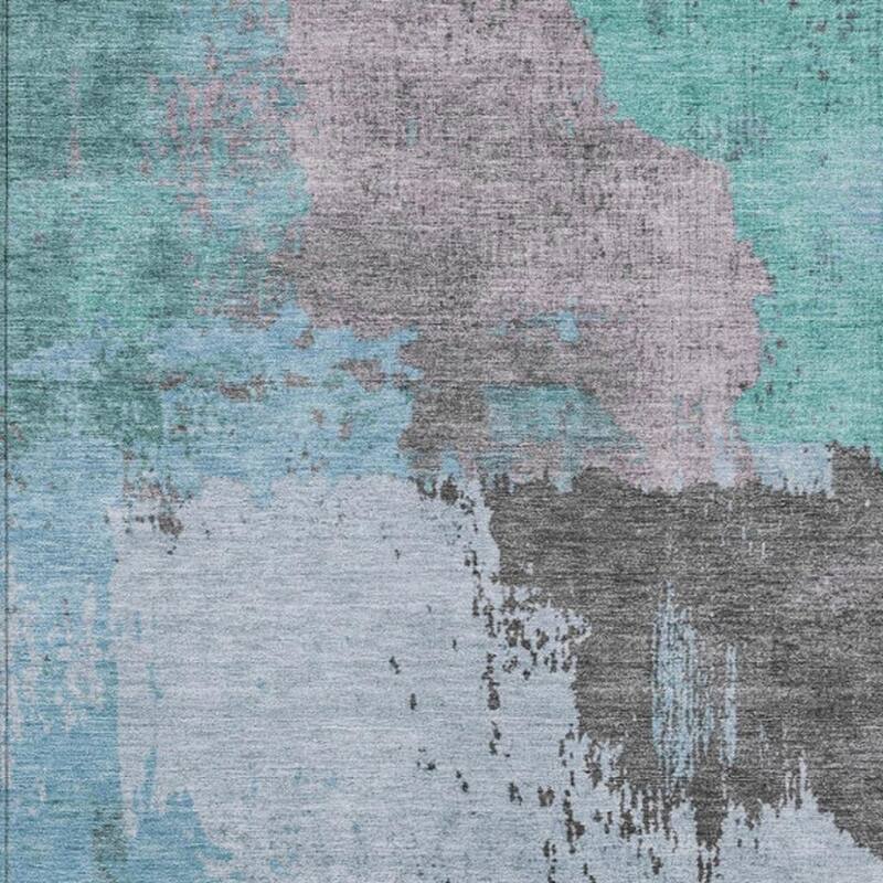 HomeRoots Abstract Transitional Rectangle Outdoor Rug