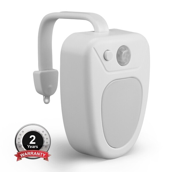 LED Toilet Bowl Night Light, Activated By Motion and Darkness, 7-Color Changing