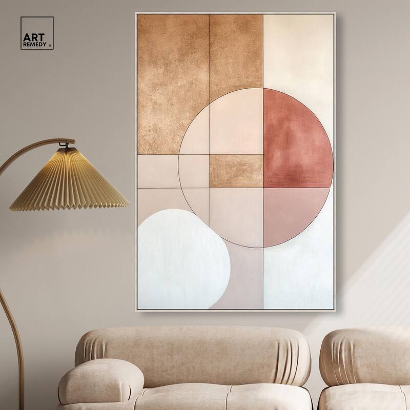 Modernist Circles II Canvas by Art Remedy