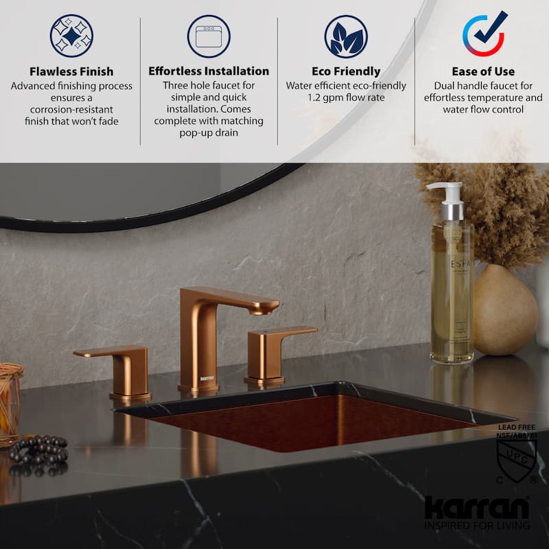 Karran USA KBF514 Venda 1.2 GPM Widespread Bathroom Faucet