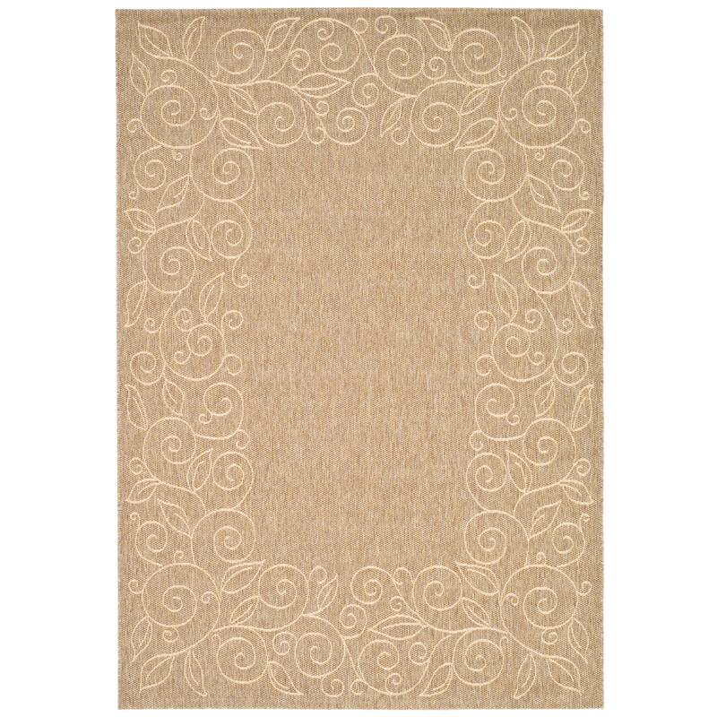 SAFAVIEH Courtyard Bobbye Scroll Indoor/ Outdoor Waterproof Patio Backyard Rug
