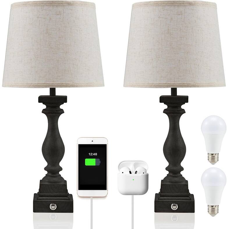 Touch Lamps for Bedroom Set of 2,Bed-Side Table Lamps