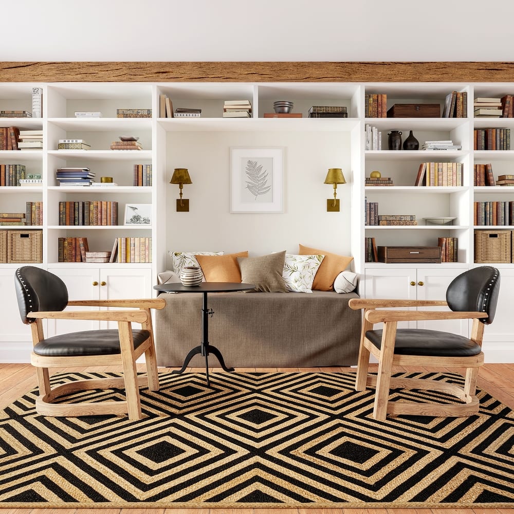 Dogwood Tiled Jute Area Rug