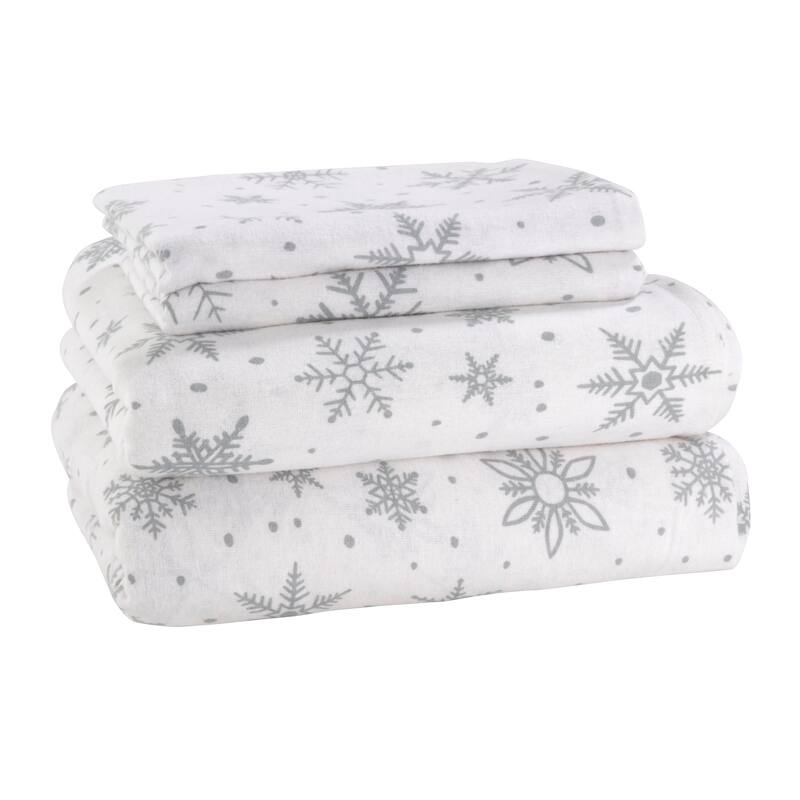 Avanti Winter Wonderland Flannel Twin Sheet Set Bed Bath & Beyond