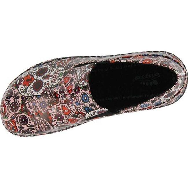 spring step skull shoes