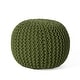 preview thumbnail 54 of 62, Moro Handcrafted Modern Cotton Pouf by Christopher Knight Home