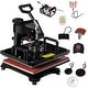 preview thumbnail 1 of 6, Costway 6 in 1 Heat Press Machine Digital Transfer Sublimation T-Shirt Steam & Heat - Black
