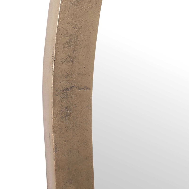 Uttermost Vestry Antique Brass Arch Mirror - 37.5"W x 1"D x 60.25"H