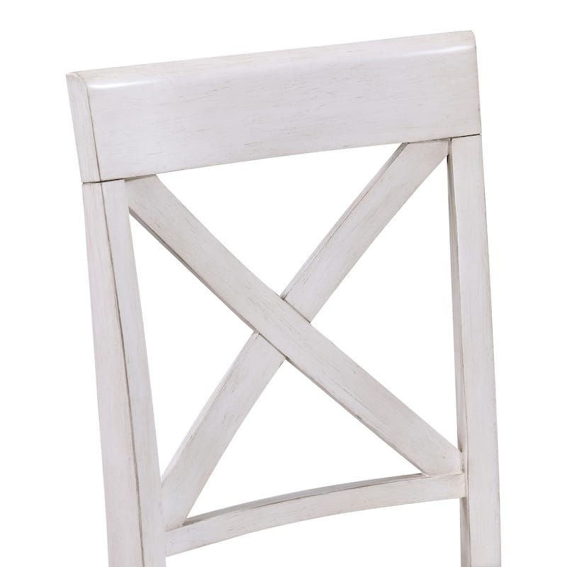 Vintage X Back Wood Cross Back Dining Chairs