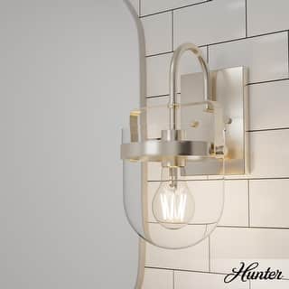 Hunter Karloff 1 Light Wall Sconce - Rustic, Glam, Transitional