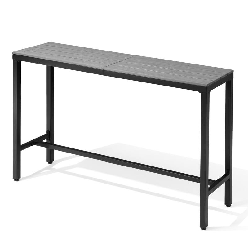 VredHom Outdoor Bar Table Rectangular Pub Table
