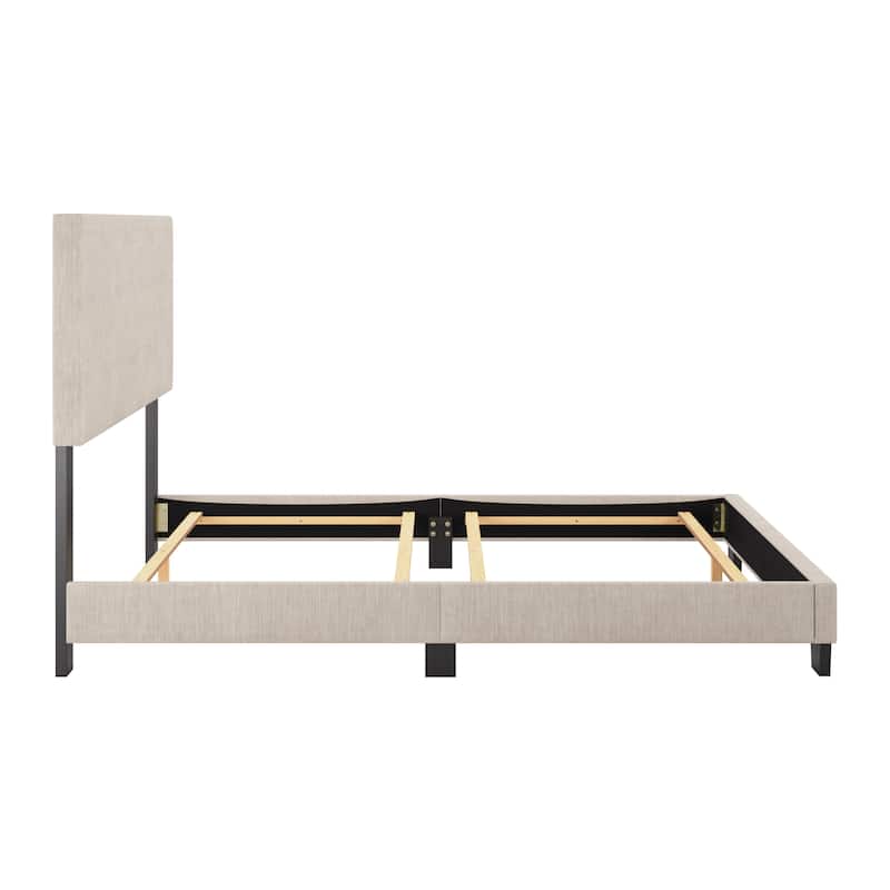Celeste Modern Upholstered Bed, Box Spring Required