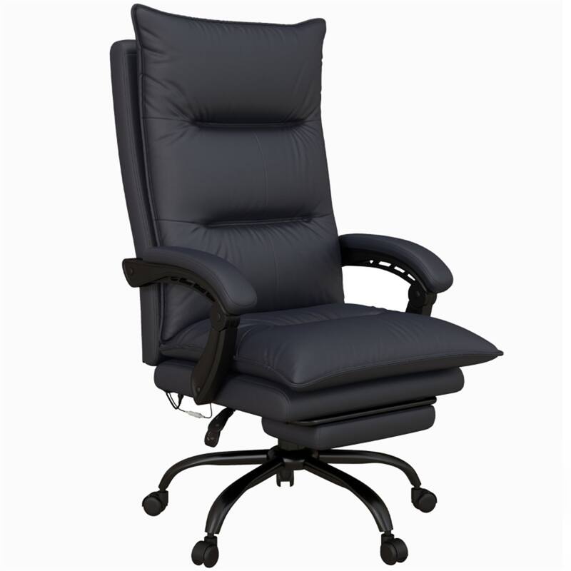 Massage Office Chair with Heating and Vibration Reclining Ergonomic Swivel - 26" W x 29.25" D x 45" -47.75" H