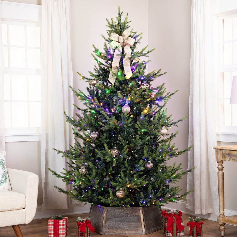 Real Touch™ Elite Pre-Lit Glenmora Pine IPT Artificial Christmas Tree - 7' Dual Color LED - 7 Foot