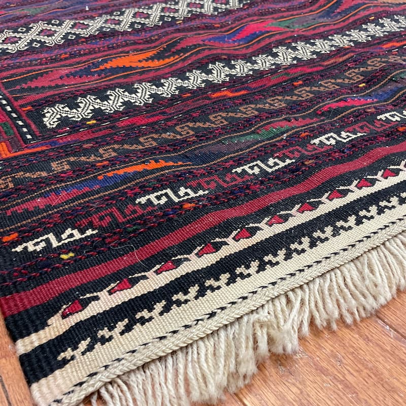 HERAT ORIENTAL Handmade Soumak Wool Rug - 4' x 7'