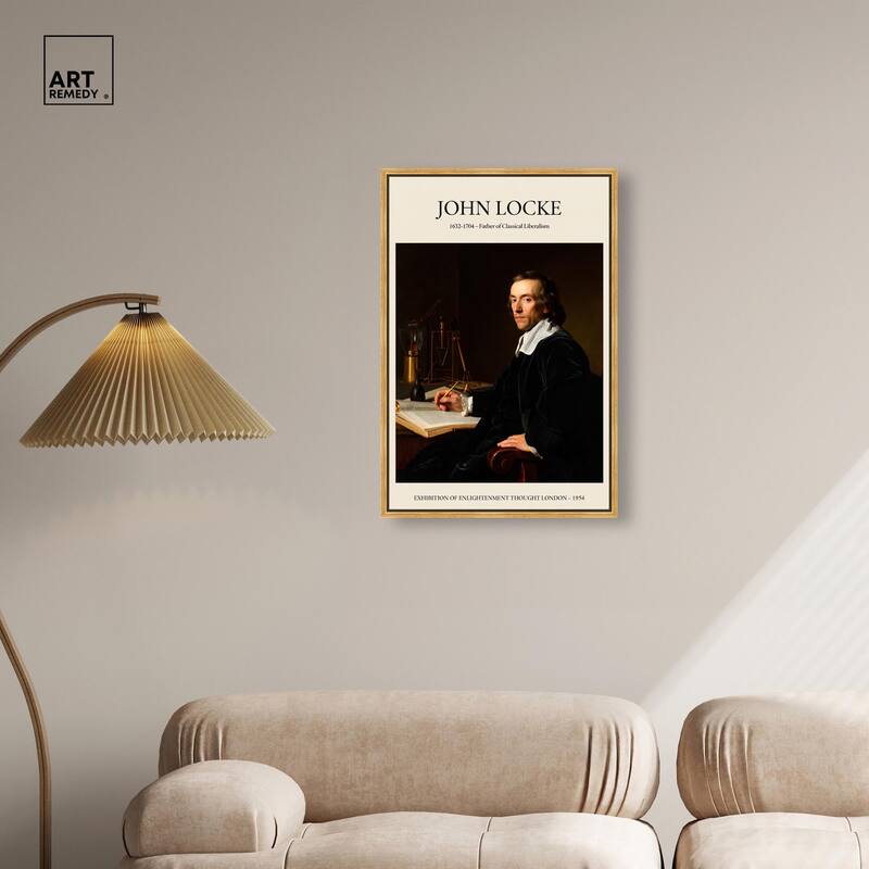 Father of Liberalism Depicted Canvas by Art Remedy