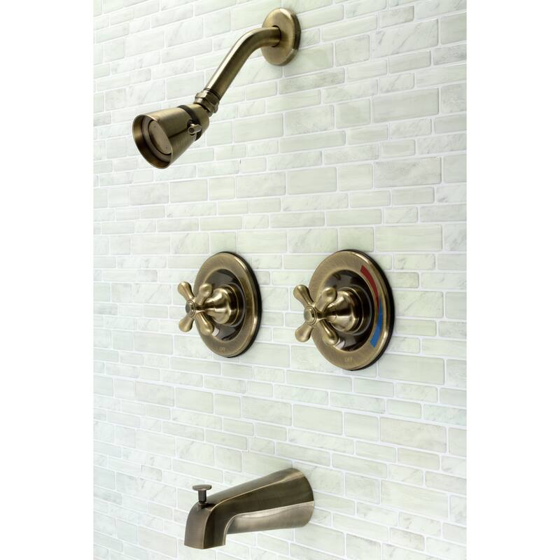 Kingston Brass Vintage Pressure Balanced Two-Handle Tub and Shower Faucet