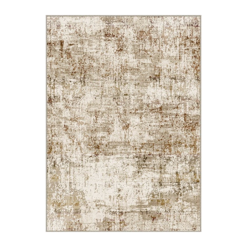 HomeRoots Abstract Modern Rectangle Area Rug