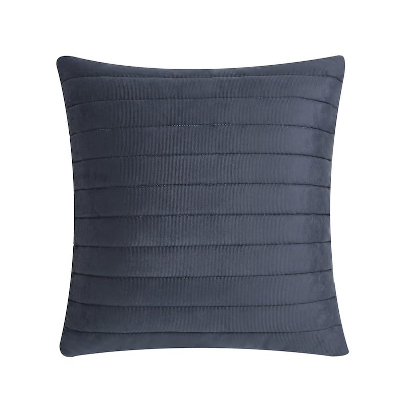 Valencia 20" Square Quilted Decorative Throw Pillow