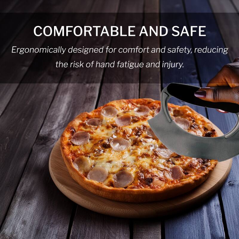 Amco Mezzaluna with Silicone Handle