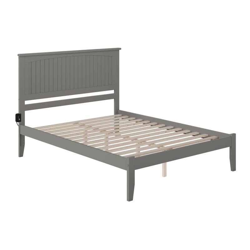 Platform Bed - Solid Hardwood Design, Open Footboard - Sturdy Wood Frame for Bedrooms