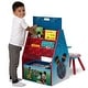 preview thumbnail 5 of 3, Delta Children Mickey Mouse Activity Center - Easel Desk with Stool & Toy Organizer