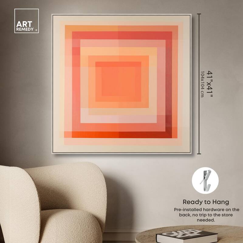 Minimal Color Blocks III Canvas by Art Remedy