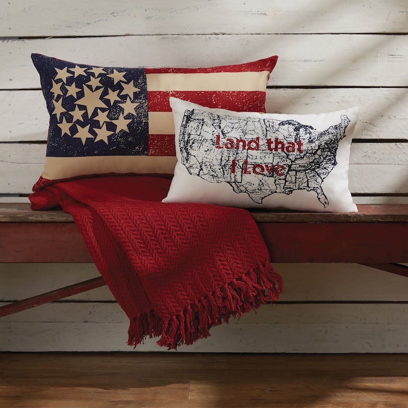 Park Designs Land That I Love Pillow Cover 12" x 20"