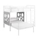 preview thumbnail 3 of 6, Modern Geo Cutout Colorful Twin L-Shaped Bunk Bed, Space-saving, White