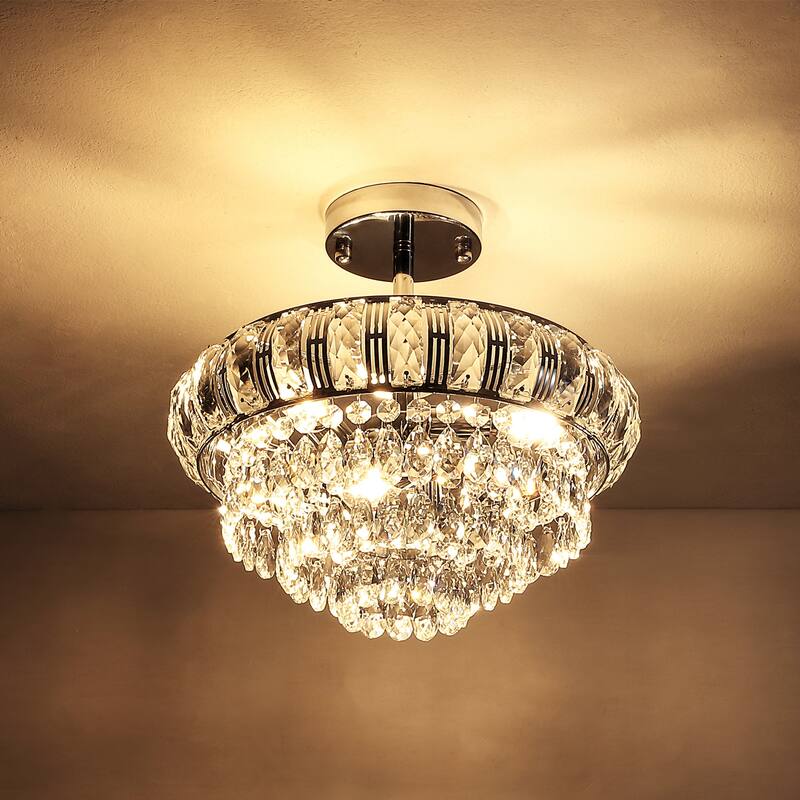 GetLedel 3-Light Empire Crystal Chandelier