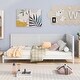 preview thumbnail 2 of 8, Full Wood Daybed with Mid-Century Modern Design for Bedroom or Living Room