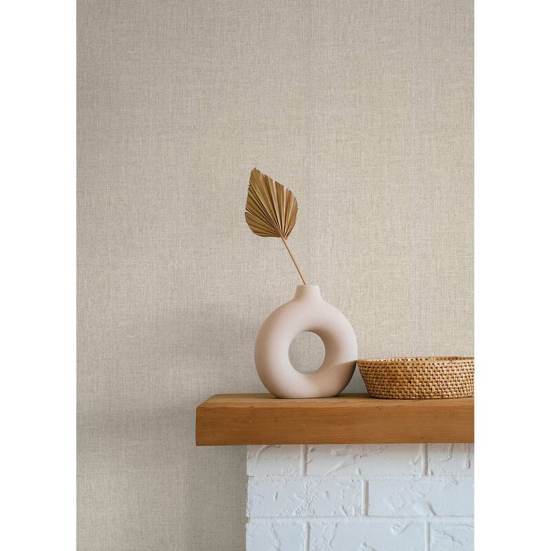 A-Street Prints Cromie Beige Texture Wallpaper