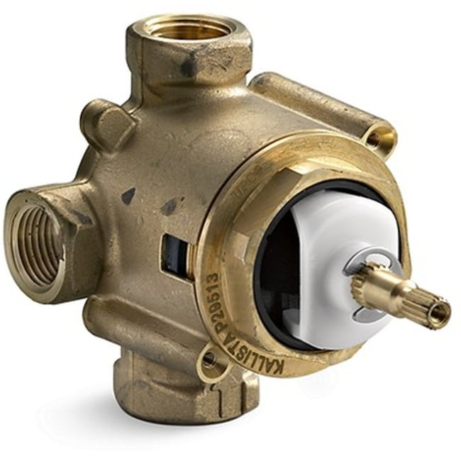 Kallista 1/2" Outlet Diverter Valve with Two or Three Outlets