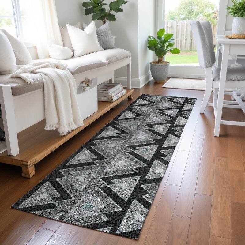 Machine Washable Indoor/ Outdoor Global Lyons Chantille Rug