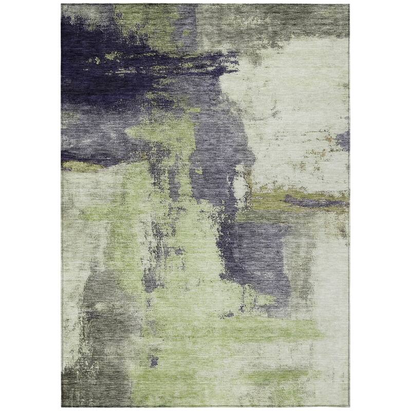 HomeRoots Abstract Transitional Rectangle Outdoor Rug