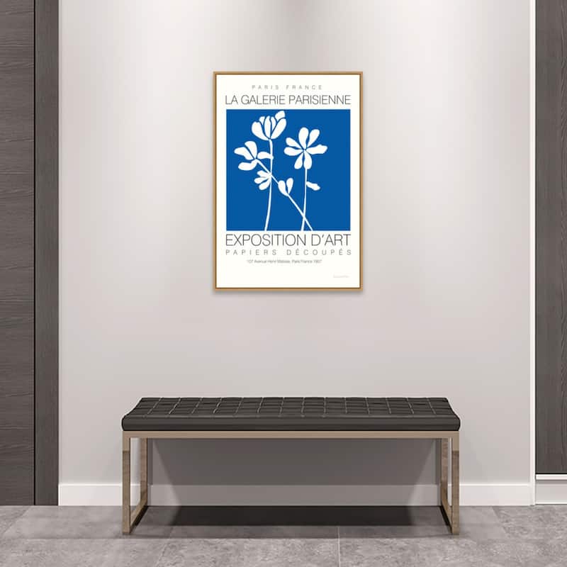 Fleurs de Matisse II by Mercedes Lopez Charro Framed Canvas Wall Art Print - Sylvie Maple