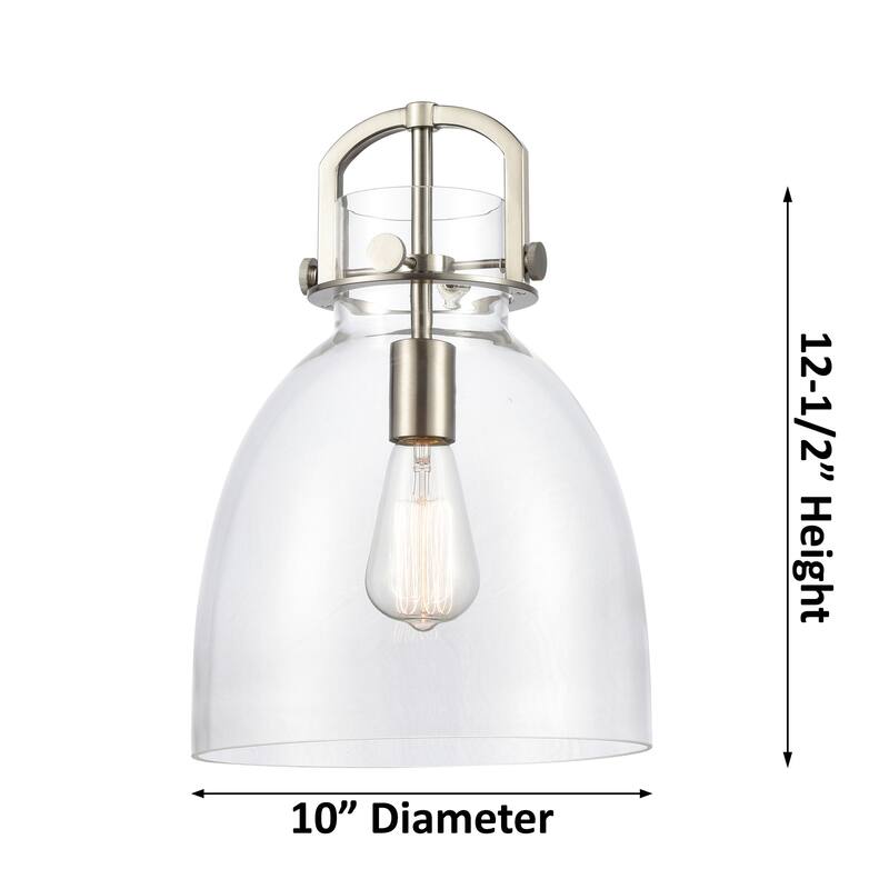 Innovations Lighting Newton Bell - 1 Light 10" Stem Hung Pendant