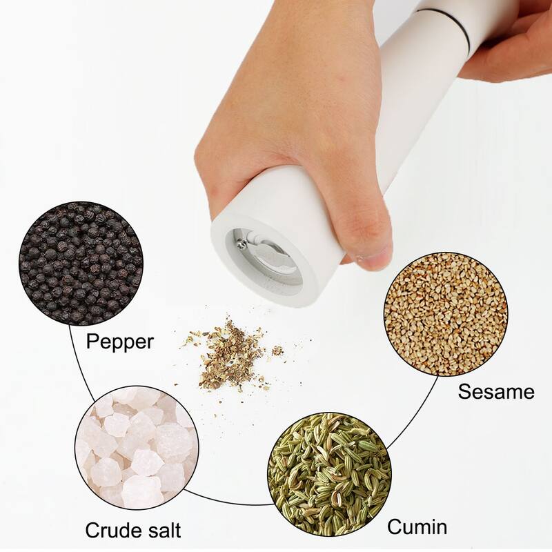 8.5" Wooden Salt Pepper Grinder Hand Shaker with Adjustable Coarseness
