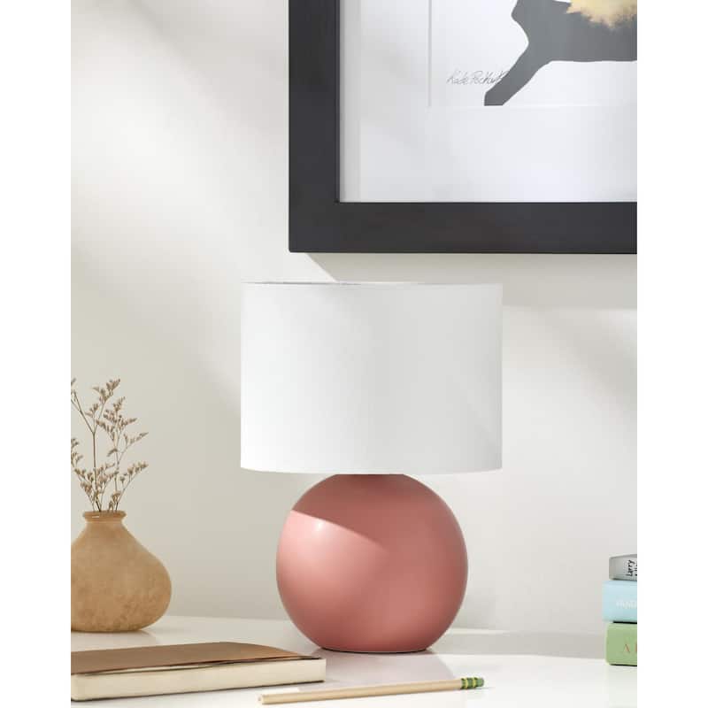 Livabliss Elio Traditional Accent Table Lamp - Brick